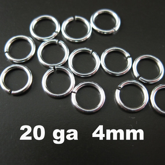 Vermeil-18k Gold Plated Over Sterling Silver Open Jump Rings 22ga 6mm 20pcs