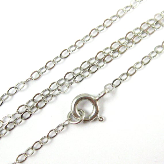 Collier Femme En Argent 925 Grumetta – Chaîne Girocollo, Rhodium Or Blanc, 45cm