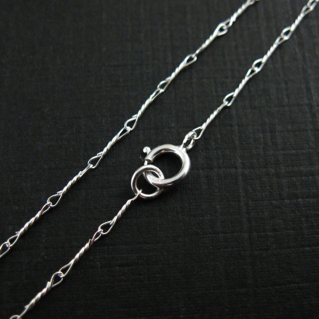 Mixed Chain Short Necklace Silver