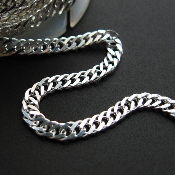 Sterling silver curb chain wholesale deals