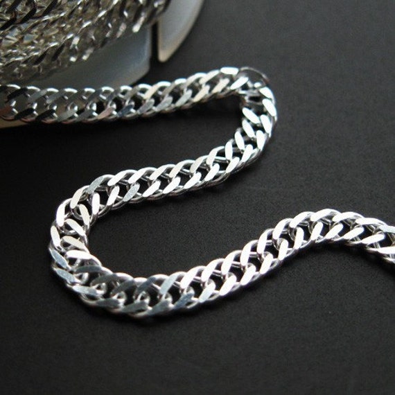 Curb bulk chain*sterling silver 925*PD 120 6L 4,2 mm - SILVEXCRAFT