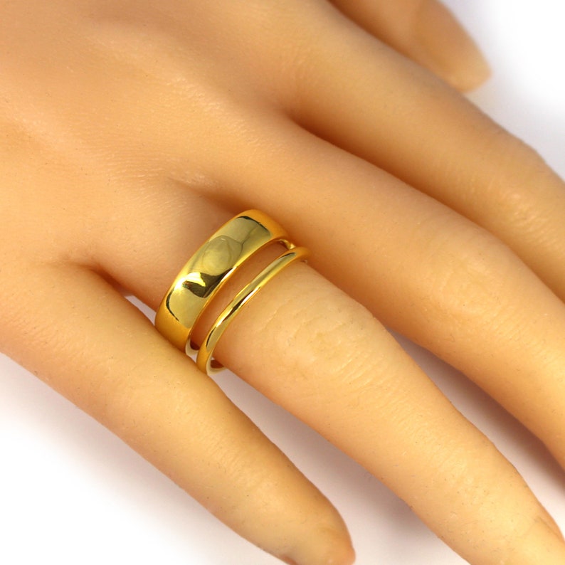 Adjustable Statement Ring Sterling Silver or Gold Over Etsy