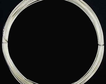 Sterling silver 24 Gauge Half Hard Round Wire for Jewelry Making ( 6 feet ) - SKU: 207003