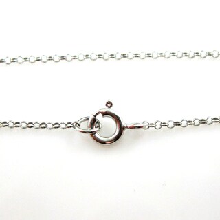 Collana A Catena Ro Tonda In Argento 925 Placcato Rodio, 3 Mm, Lunghezza 40-61 Cm, Ipoallergenica
