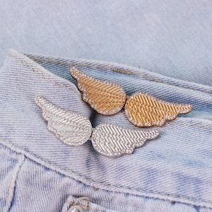 Eye Clip Clasp Pins｜Diamond-Encrusted Angel Wings Waist Buckle｜For Jeans Denim Jacket｜Cardigan Clip Waist Cinch｜Sweater Clips