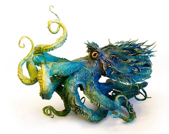 strange and gentle VII - octopus - Original Giclee Edition Print - 13x19"