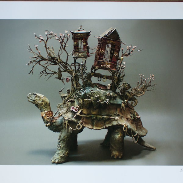 L'arte della pazienza (Tortoise of Burden) - Stampa giclée originale in edizione limitata - 8,5x11"