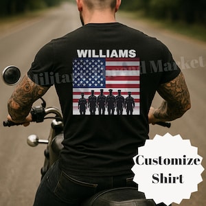 U.S. Army Recruiter Shirt, Personalized Military Active Duty Solider Tee, Army Pride Gift, Patriotic Graphic T-Shirt, Military Dad Apparel