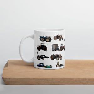 tractor mug gift for boy mug with tractors implements coffee mug for farmers gift for guy gift for husband farm decor man gift farm tractor