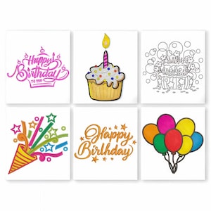 Motifs de broderie joyeux anniversaire. Célébration d'anniversaire de ballons Motifs de broderie machine.