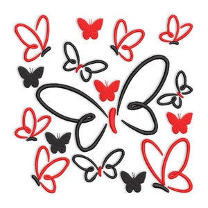 Butterfly Embroidery Design . Butterflies Machine Embroidery designs