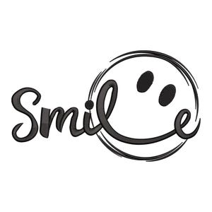 Smile Face Embroidery Design – Happy Face machine Embroidery file
