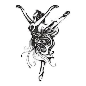 Dancer Embroidery Design. Dancer Silhouette. Machine Embroidery Design. Music embroidery
