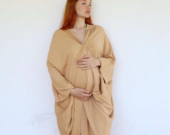100% Linen Maternity Maxi Dress, Boho Empire Waist, Loose Fit, Sustainable Clothing - AMAZON - Etsy 100% Linen Maternity Maxi Dress, Boho Empire Waist, Loose Fit, Sustainable Clothing - AMAZON - Etsy