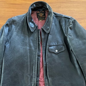 Vintage 1950s Black Horsehide Leather Jacket Vintage 1950s Black Horsehide Leather Jacket