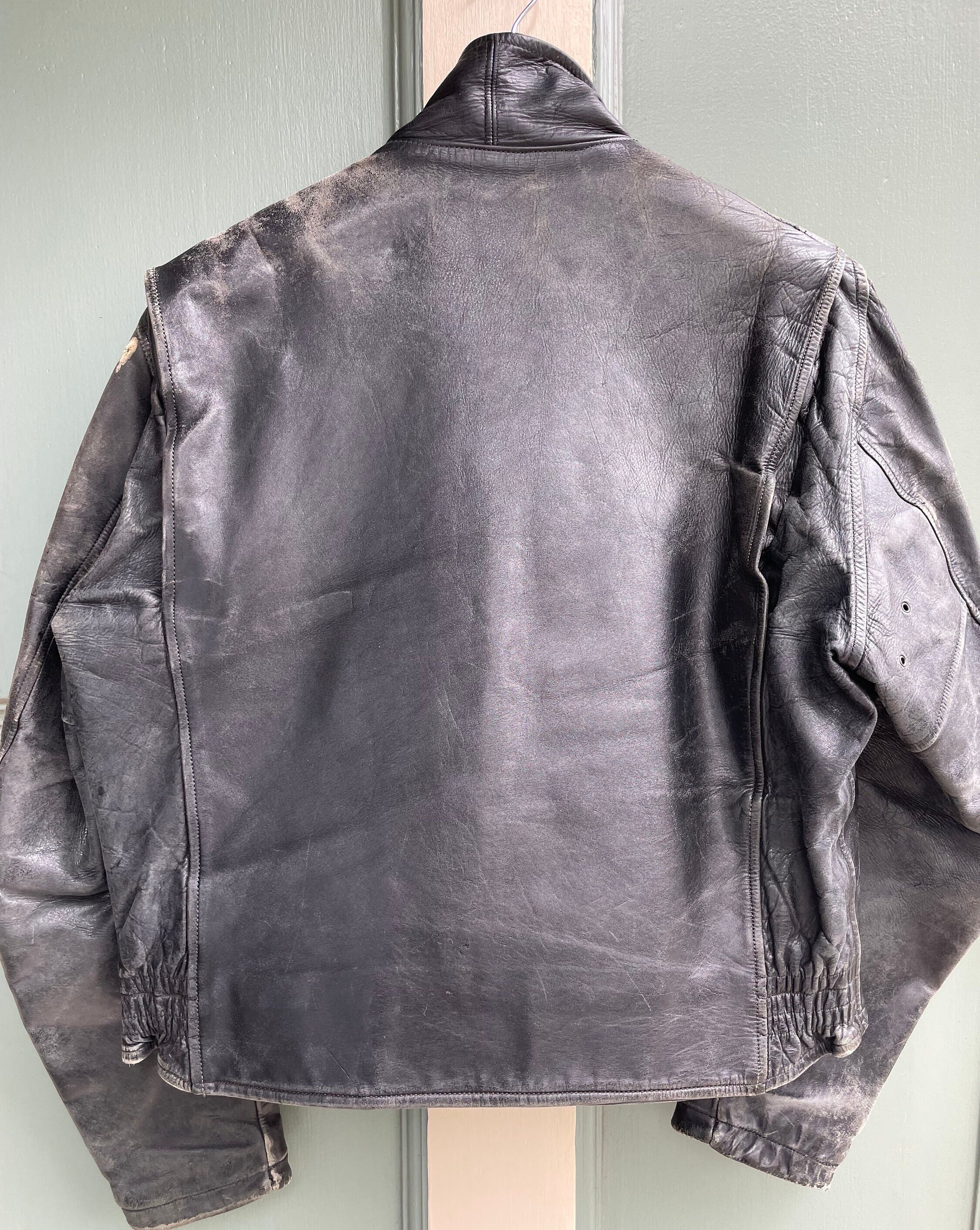 Vintage 1950s Harley Davidson Horsehide Leather Motorcycle