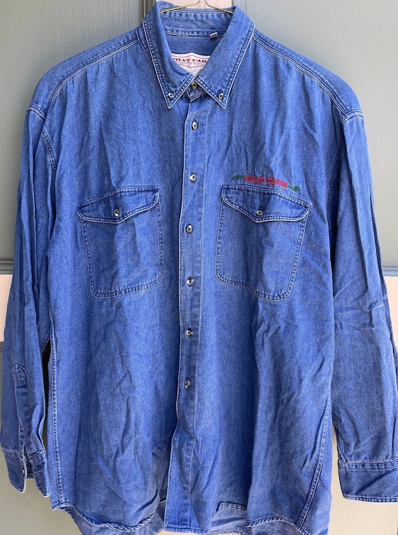 Veste Phat Farm Vintage Années 90 - Coupe Baggy, Denim, Taille 3XL, Style Hip-hop