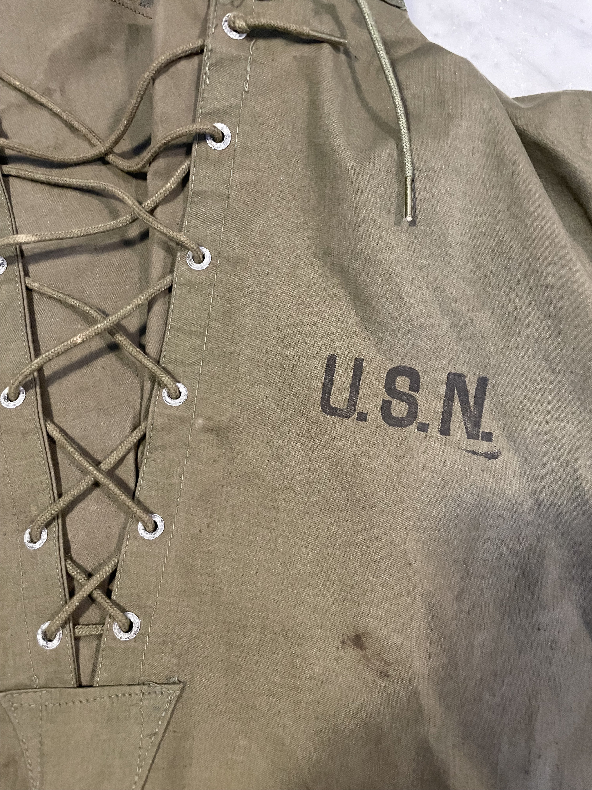 US NAVY Anorak Jacket - Wet Weather Parka - Etsy