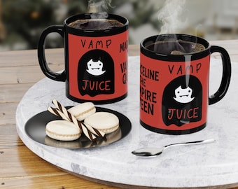 Taza de Marceline, Reina Vampiro, para fans de Hora de Aventuras y amantes del café.