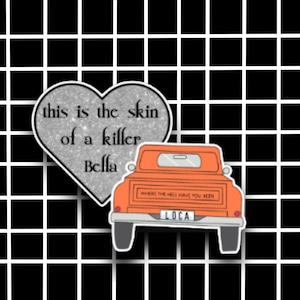 Twilight Vinyl Stickers, Vampire Aesthetic Decals,  Bella Edward Team Edward Team Jacob, Twilight Vinyl Stickers, TITSOAK, Ratties