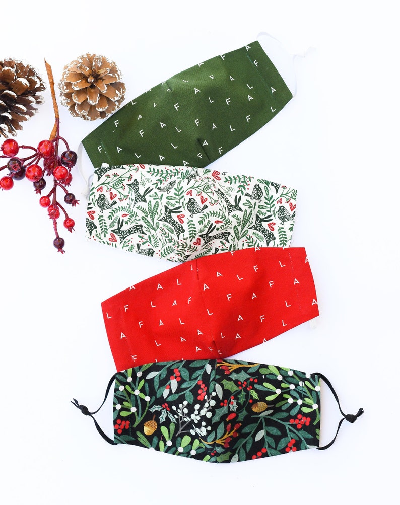 Holiday Masks Adjustable Cotton Face Mask Protection with image 0