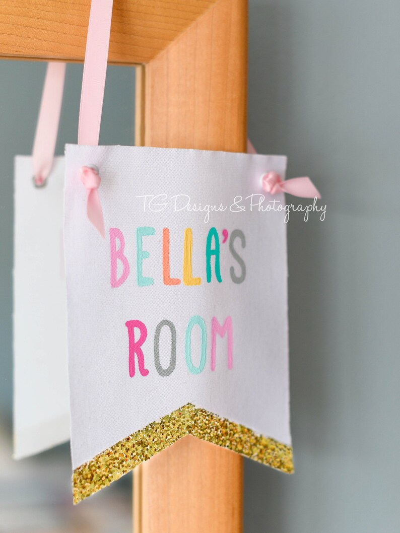 Personalized ROOM Mini Banner Personalized Decorative Banners