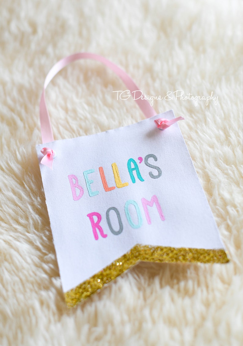 Personalized ROOM Mini Banner Personalized Decorative Banners