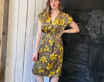daffodil print dress