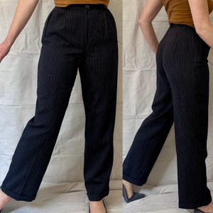 80s Striped Trousers - Etsy