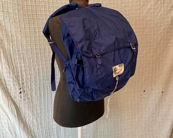 Vintage Camping Backpack World Famous Royal Blue Yucca Pack No. 785