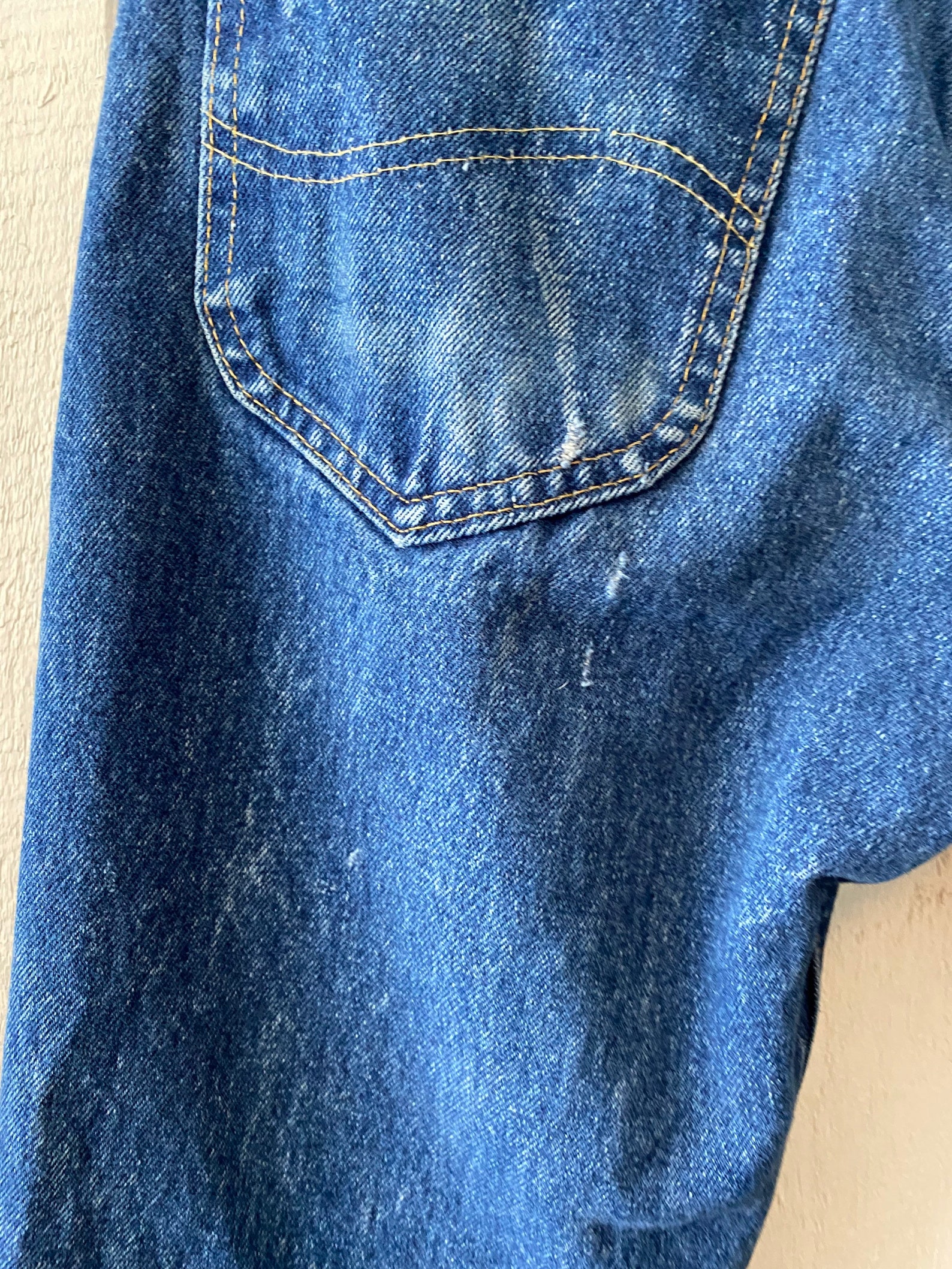 Vintage 80s Navy Blue Stone Wash Denim Jeans by Lee Riders 30 | Etsy