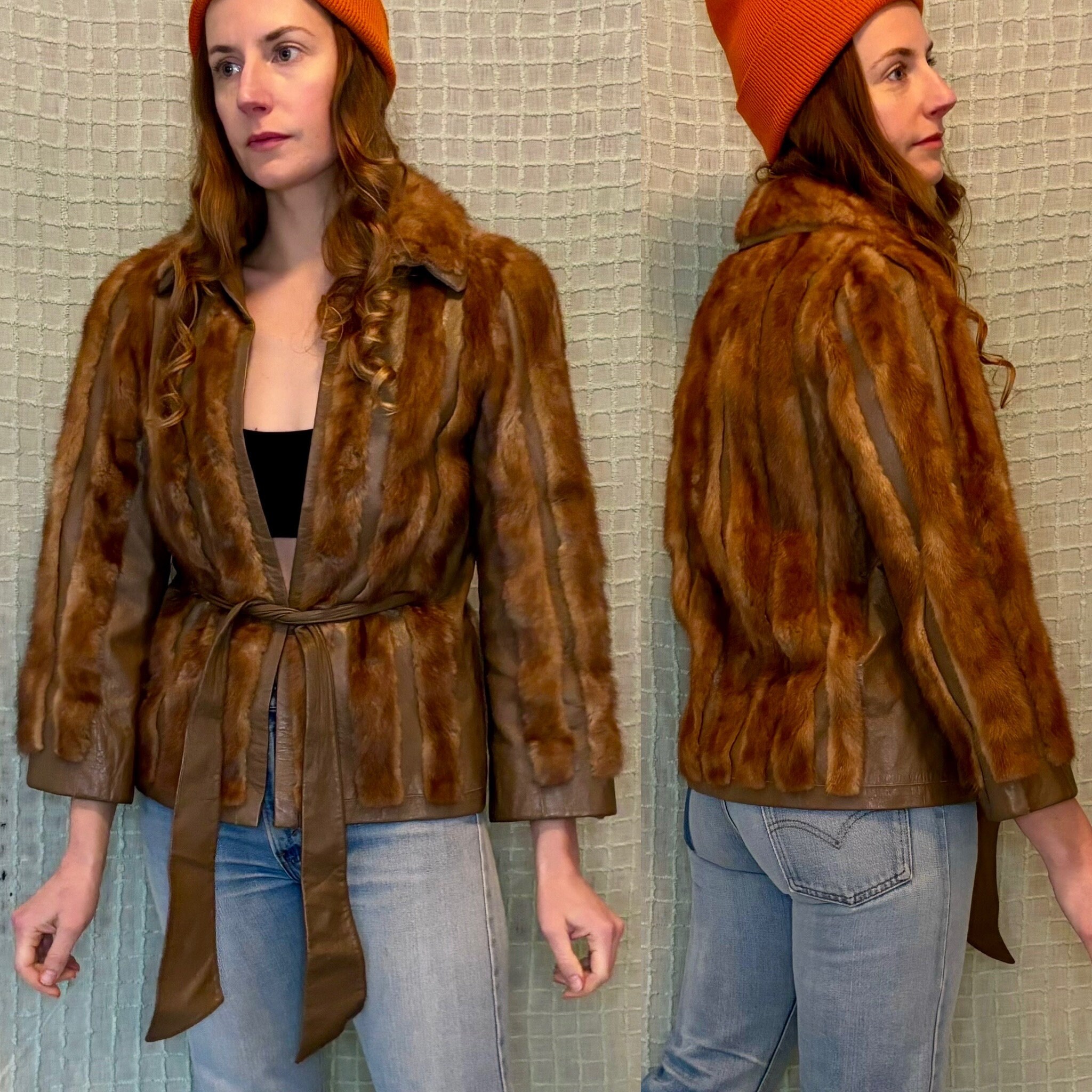 M me eme Ribbon fake fur coat エムミーエメΩ