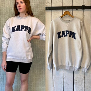 Tog skygge Daggry Vintage 90s Gray Inside Out Fleece Kappa Sorority Fraternity - Etsy