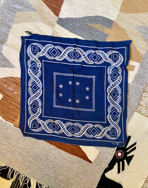 Vintage Bandana Fast Color Handkerchief Elephant T