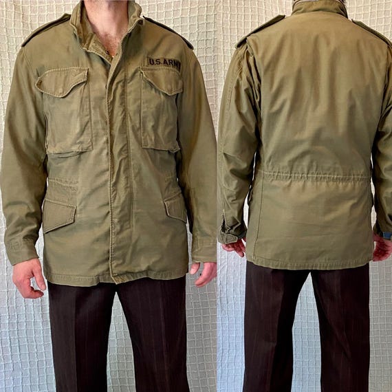 Vintage 70s Vietnam War M65 Field Jacket US Army Coat Olive Vintage 70s Vietnam War M65 Field Jacket US Army Coat Olive