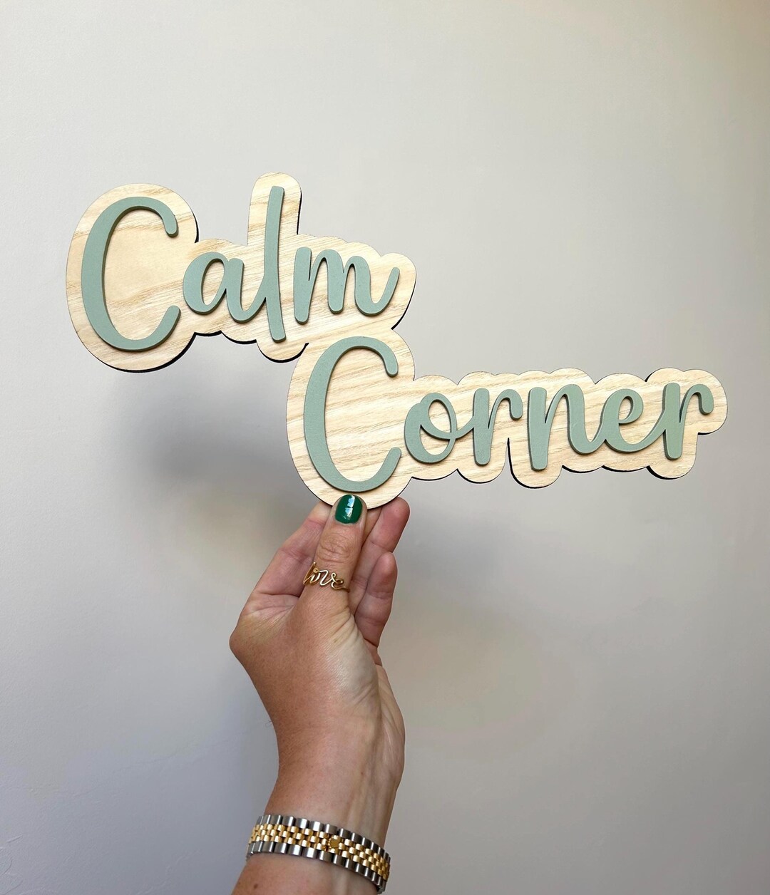 Rectangular Calm Signs Calm Corner Sign - Wooden Sign for Bedroom or School - Etsy UK