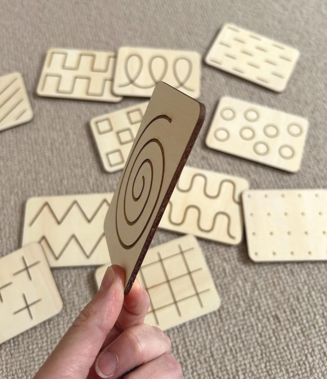 Wooden Mark Making Patterns - Mark Making Discs - Early Writing ...