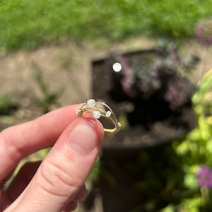 Wire Bead Ring, Cute Wire Jewelry, Wire Ring, Wire Wrap Rings