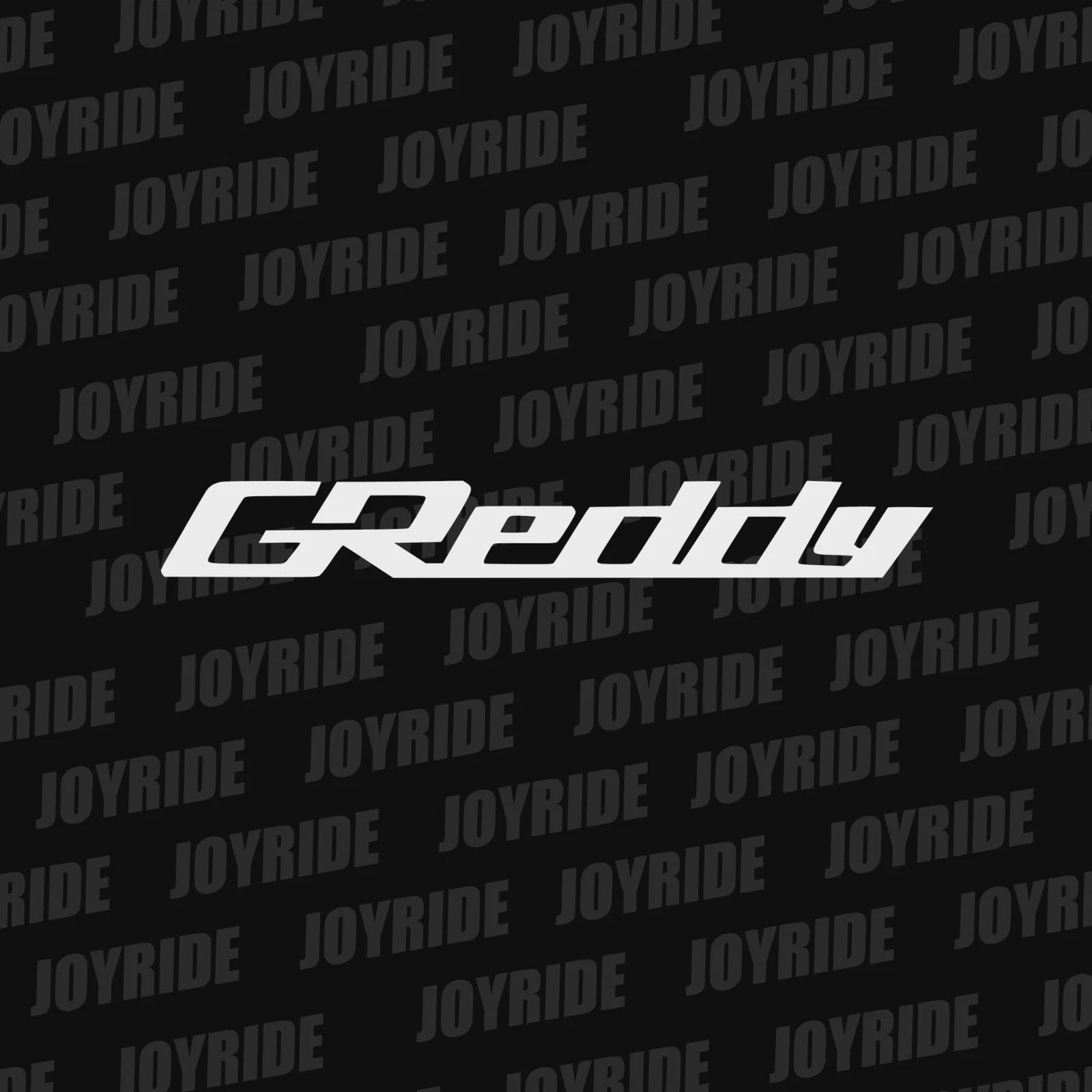 Greddy - Gloss White Logo Racing Drifting Car Truck Vinyl Decal Sticker ...