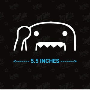 Domo peeking monster Vinyl Decal Sticker Window Car Truck Drift JDM Funny White