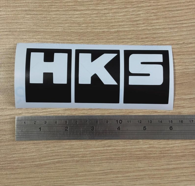 HKS - Gloss Black Logo Racing Drifting Car Truck Vinyl Decal Sticker ...