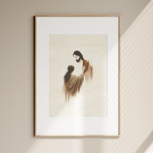 Frau berührt Jesus DIGITAL DOWNLOAD, Gott heilt christliche Bibel Kunst, moderne Bibel, Jesus Druck Wand Kunst Bibel Skizze, Aquarell Schrift