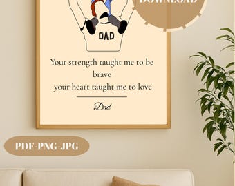 Father's Day Son to Dad Quote Print Emotional Gift (Digital Download)