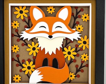 Caja de sombras 3D Foxy