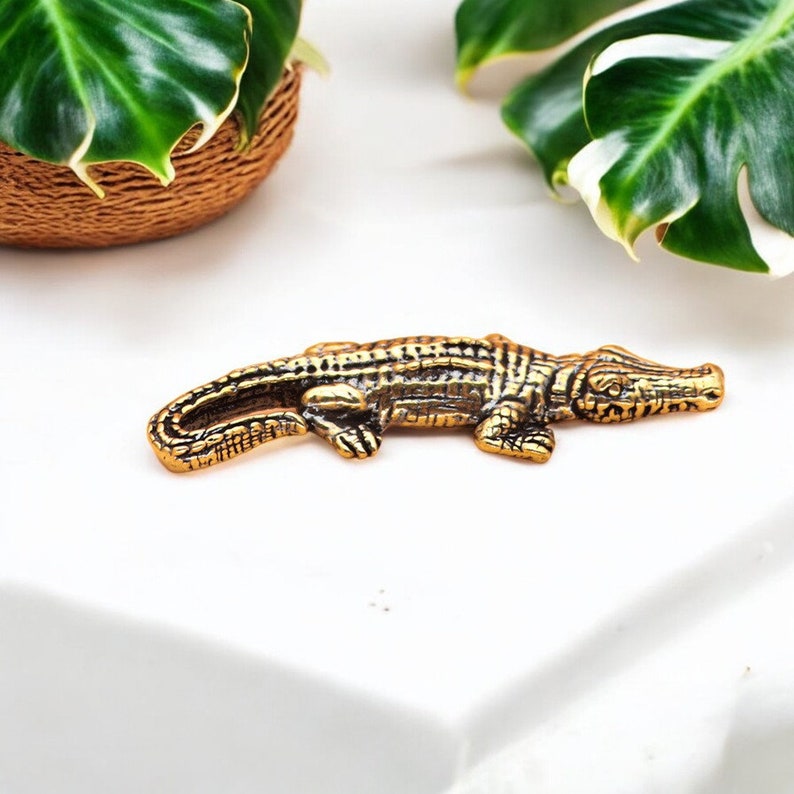 Brass Alligator Ring
