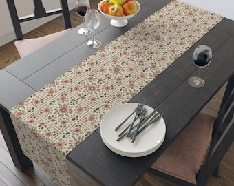 Floral herfst tafelloper, Thanksgiving woondecoratie