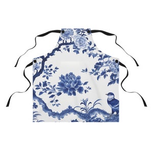 Blue Chinoiserie Apron