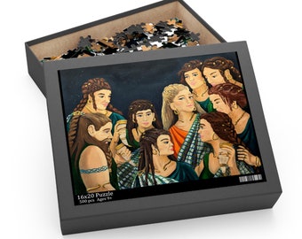 Celtic Pleiades Folk Art Puzzle (120, 252, 500-Piece)