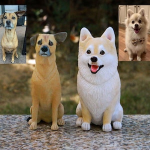 Adorno para tarta de perro personalizado, estatua para tarta de perro, adorno para boda de perro, decoración de fiesta para mascotas, figuras de arcilla para mascotas, regalo para cumpleaños de perro, regalo de aniversario para mascota