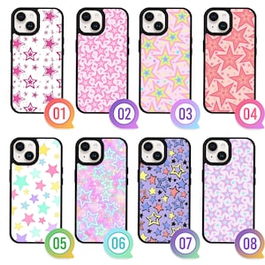 WONKY Stars iPhone 15 14 13 12 11 Pro Max Plus Samsung S24 S23 S22 Ultra Plus Z Flip Fold 6 5 4 A15 A35 Google Pixel 8 7 6 Pro 8A 7A Case